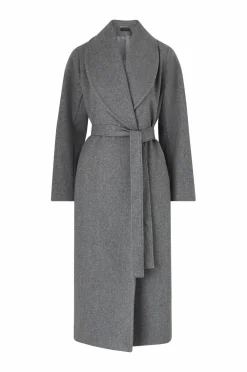 Ellos Jakker & Frakker>Collection Kappe med sjalskrave mørkegrå melerad