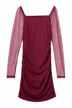 Ellos Collection Kjole i mesh Rød Best