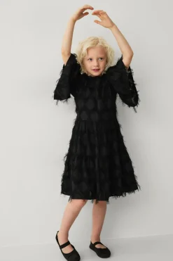 Ellos Kjoler>Collection Kjole med frynser sort