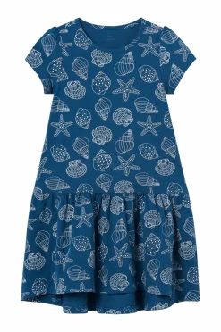 Ellos Kjoler>Collection Kjole Emelie Blå skaller