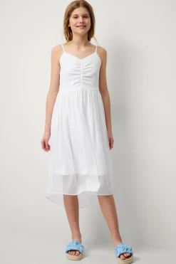 Ellos Kjoler>Collection Kjole Lou B Girl Hvid