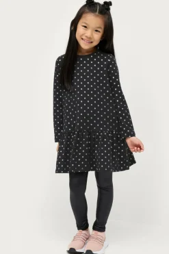 Ellos Collection Kjole Viola Sortprikket New