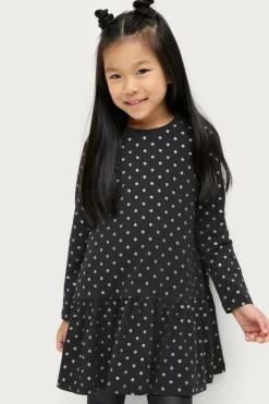 Ellos Collection Kjole Viola Sortprikket New