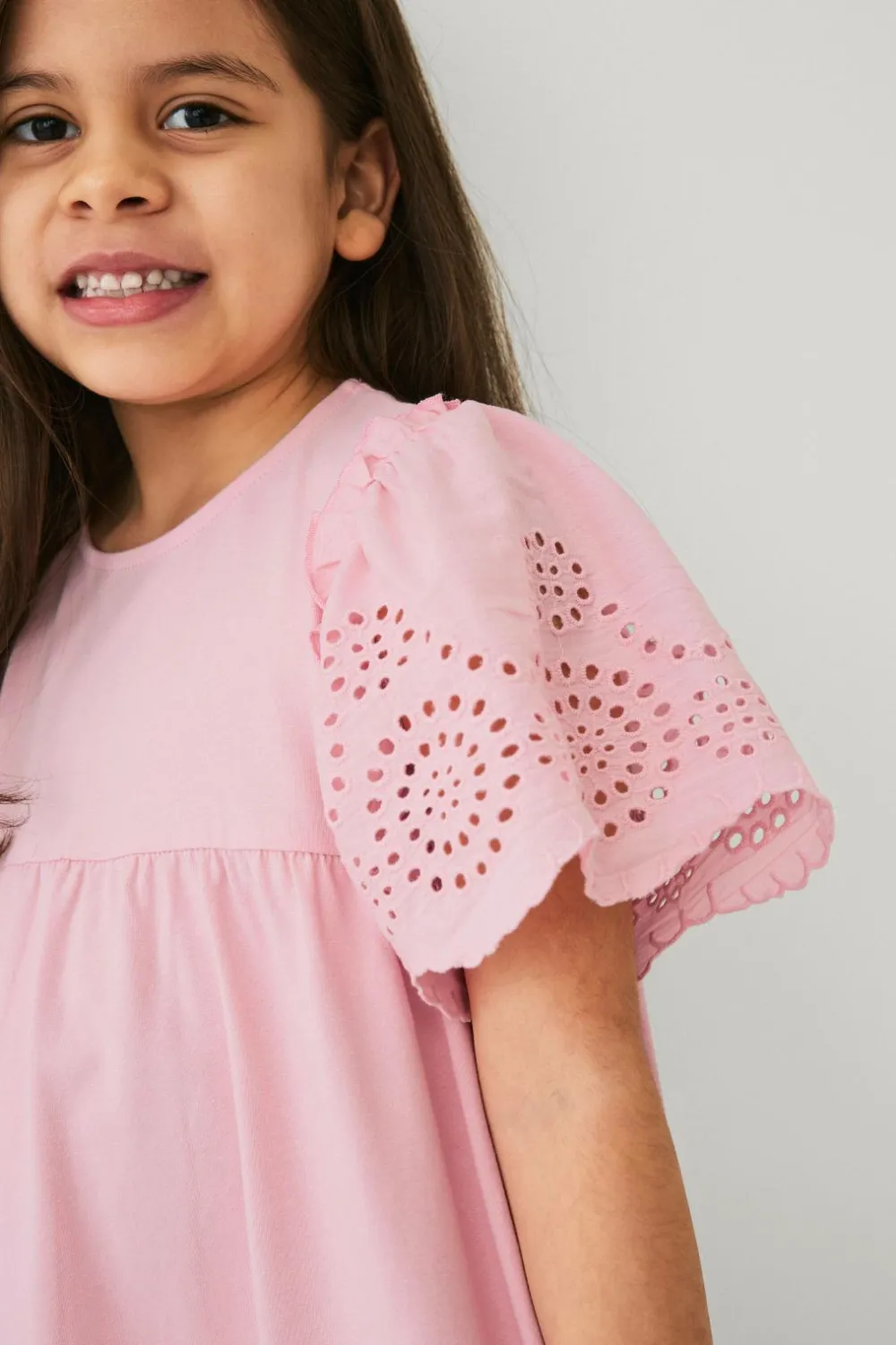 Ellos Collection Kjole Lily Lyserød Outlet