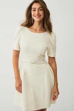 Ellos Kjoler>Collection Kjole med Puffet nederdel creme