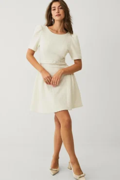 Ellos Kjoler>Collection Kjole med Puffet nederdel creme