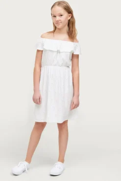 Ellos Collection Kjole Paulina Mat hvid hvid Best