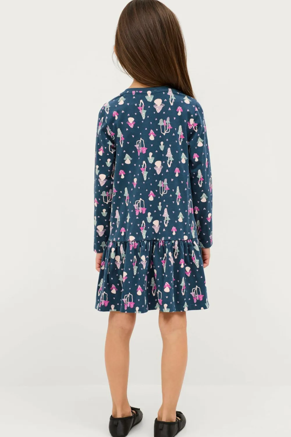 Ellos Kjoler>Collection Kjole Viola Blåmønstret