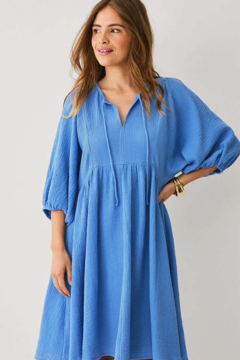 Ellos Collection Kjole Blå Outlet