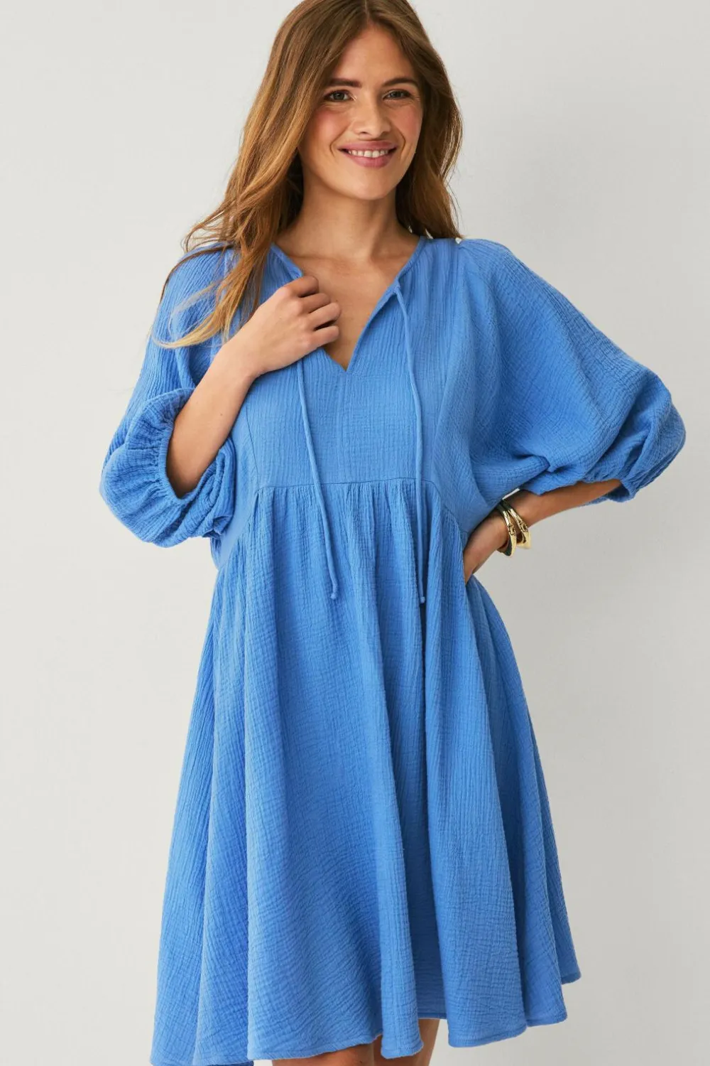 Ellos Collection Kjole Blå Outlet