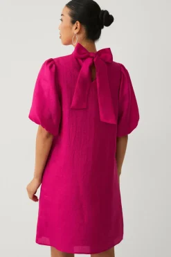 Ellos Collection Kjole med sløjfe rosa New