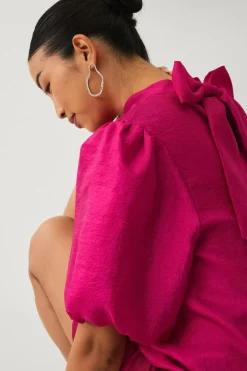 Ellos Collection Kjole med sløjfe rosa New