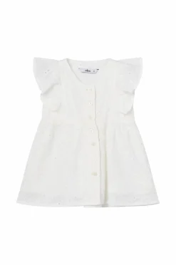 Ellos Kjoler & Tunikaer>Collection Kjole med flæseærmer Hvid