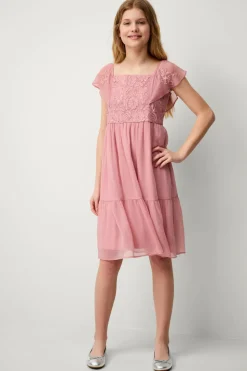 Ellos Collection Kjole Esther B Girl Mørk rosa