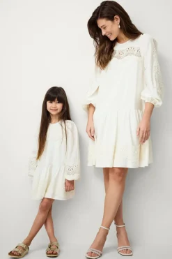 Ellos Collection Kjole Tina Mini Creme Outlet