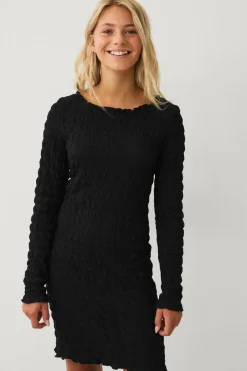 Ellos Kjoler>Collection Kjole med Bådhals sort