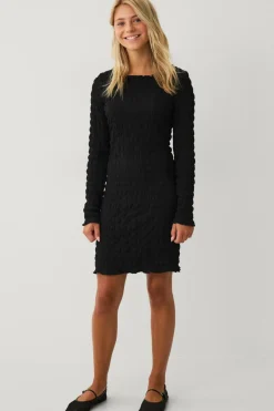 Ellos Kjoler>Collection Kjole med Bådhals sort