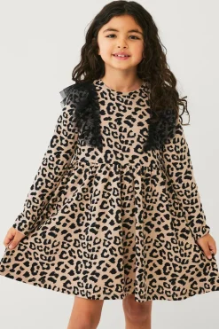 Ellos Collection Kjole Elvira Beigemønstret Best