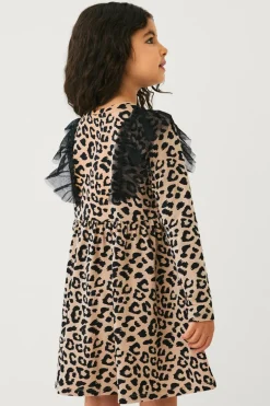 Ellos Collection Kjole Elvira Beigemønstret Best