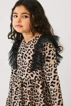 Ellos Collection Kjole Elvira Beigemønstret Best