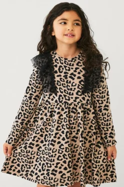 Ellos Collection Kjole Elvira Beigemønstret Best