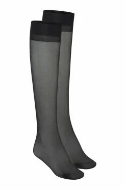 Ellos Collection knæstrømpe Light support Sort