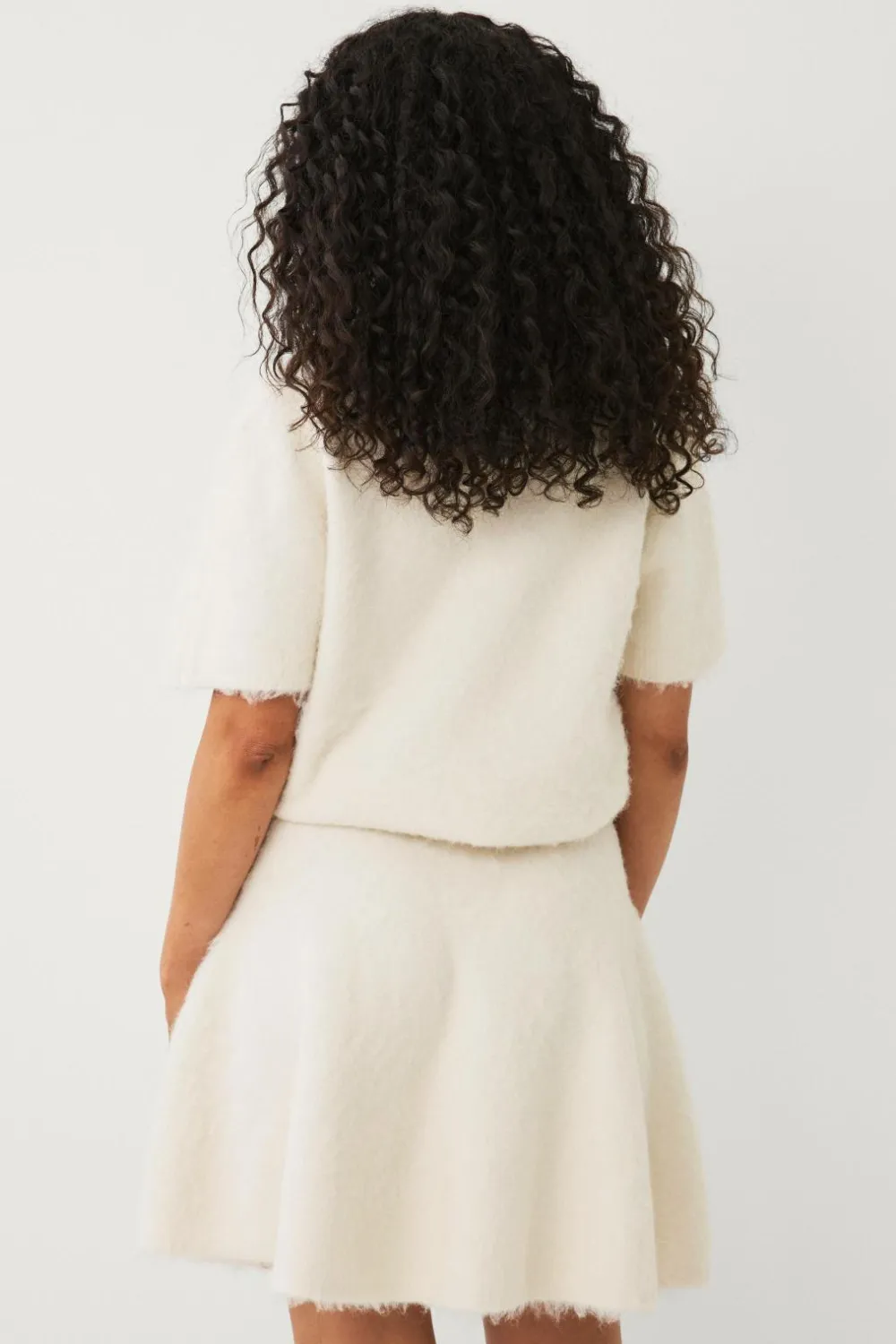 Ellos Nederdele>Collection Kort nederdel cremehvid