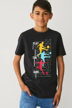 Ellos Collection Kortærmet t-shirt sort Outlet