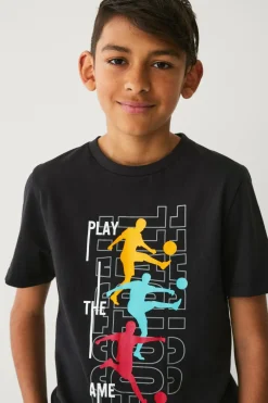 Ellos Collection Kortærmet t-shirt sort Outlet