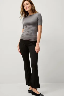 Ellos Tights & Leggings>Collection Kraftige leggings med bootcut, kortere benlængde Sort