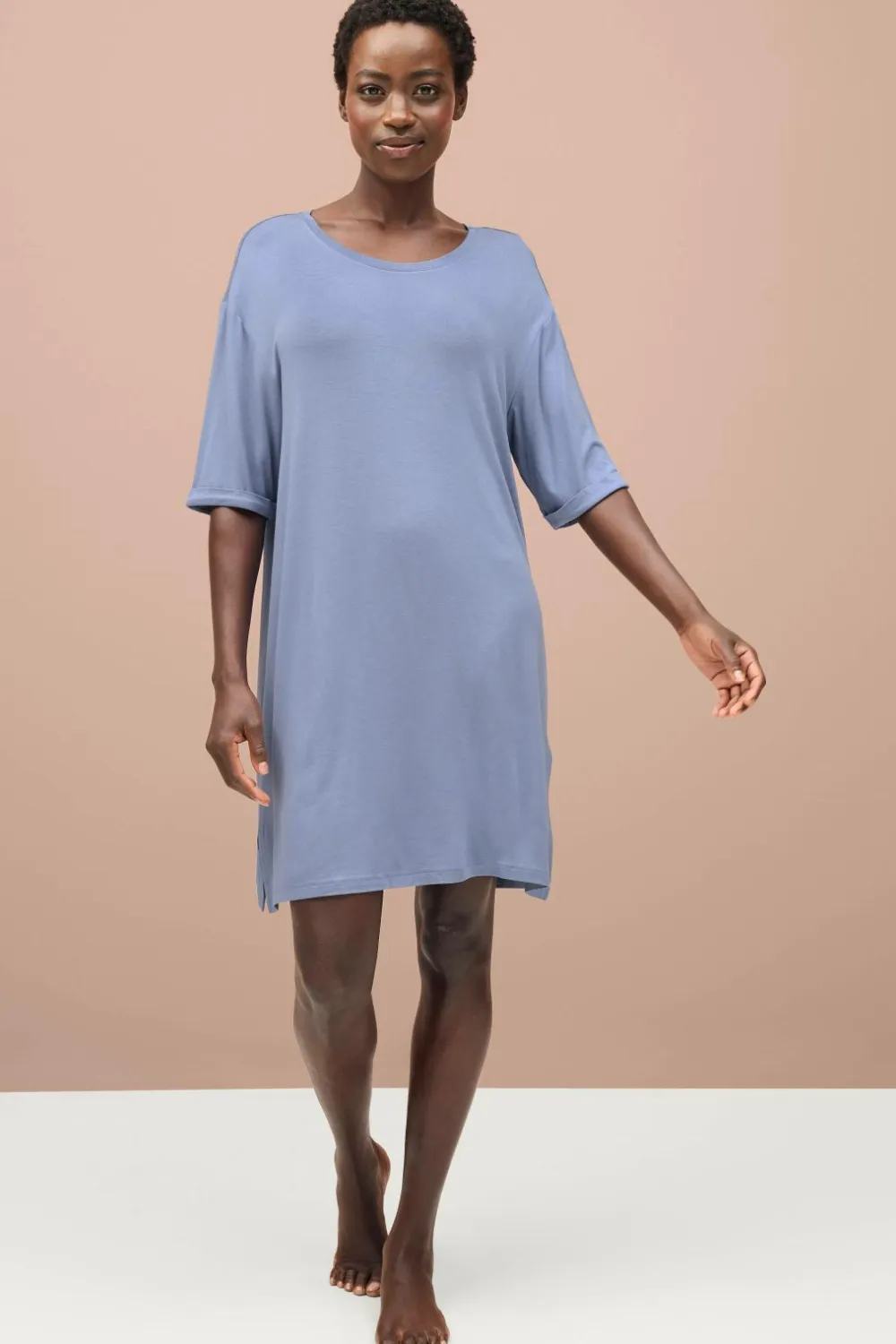 Ellos Collection Lang pyjamas t-shirt Blå