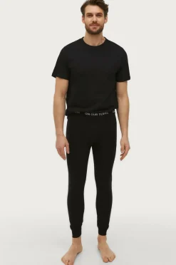 Ellos Undertøj|Træningstøj>Collection Lange underbukser Adam Sort