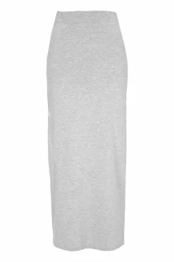 Ellos Basistøj|Nederdele>Collection Lang jerseynederdel Gråmeleret