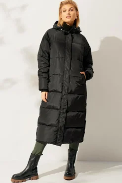 Ellos Jakker & Frakker>Collection Langt polstret jakke Sort