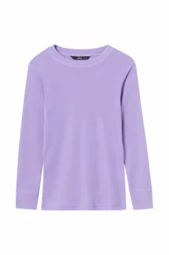 Ellos Collection Langærmet trøje med undertøj kalklila