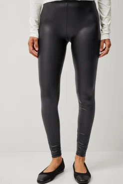 Ellos Basistøj|Tights & Leggings>Collection Leggings i imiteret læder Sort