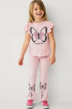 Ellos Sæt Til Børn>Collection Leggings + topsæt Lyserød