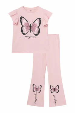 Ellos Sæt Til Børn>Collection Leggings + topsæt Lyserød