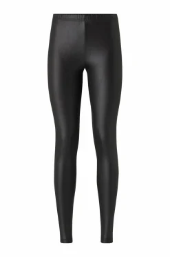 Ellos Tights & Leggings>Collection Leggings i imiteret læder Sort mat sort