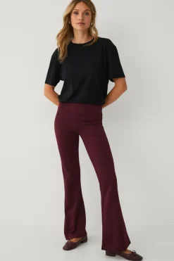 Ellos Tights & Leggings>Collection Leggings med bootcut Vinrød