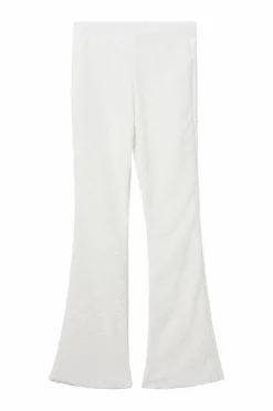 Ellos Bukser & Leggings>Collection Leggings med strukturerede mønstre Offwhite