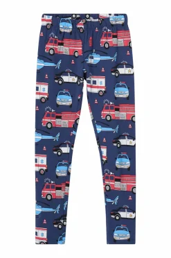 Ellos Collection Leggings med børstet inderside Politi/brandmand mønstret Best