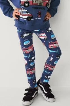 Ellos Collection Leggings med børstet inderside Politi/brandmand mønstret Best