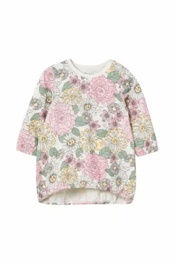 Ellos Kjoler & Tunikaer>Collection Leggings + kjole Camille Rosegult blomstermønster