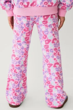 Ellos Collection Leggings med børstet inderside Pink leopard tie dye New