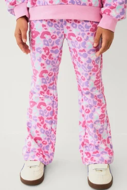 Ellos Collection Leggings med børstet inderside Pink leopard tie dye New