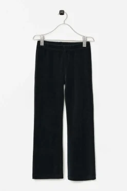 Ellos Collection Leggings Bootcut i velour Black mdf/metal Hot