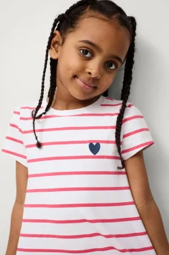 Ellos Collection Leggings + kjole Offilia Rød og hvid stribe Outlet