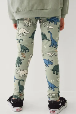 Ellos Collection Leggings med børstet inderside Dino mønstret Hot