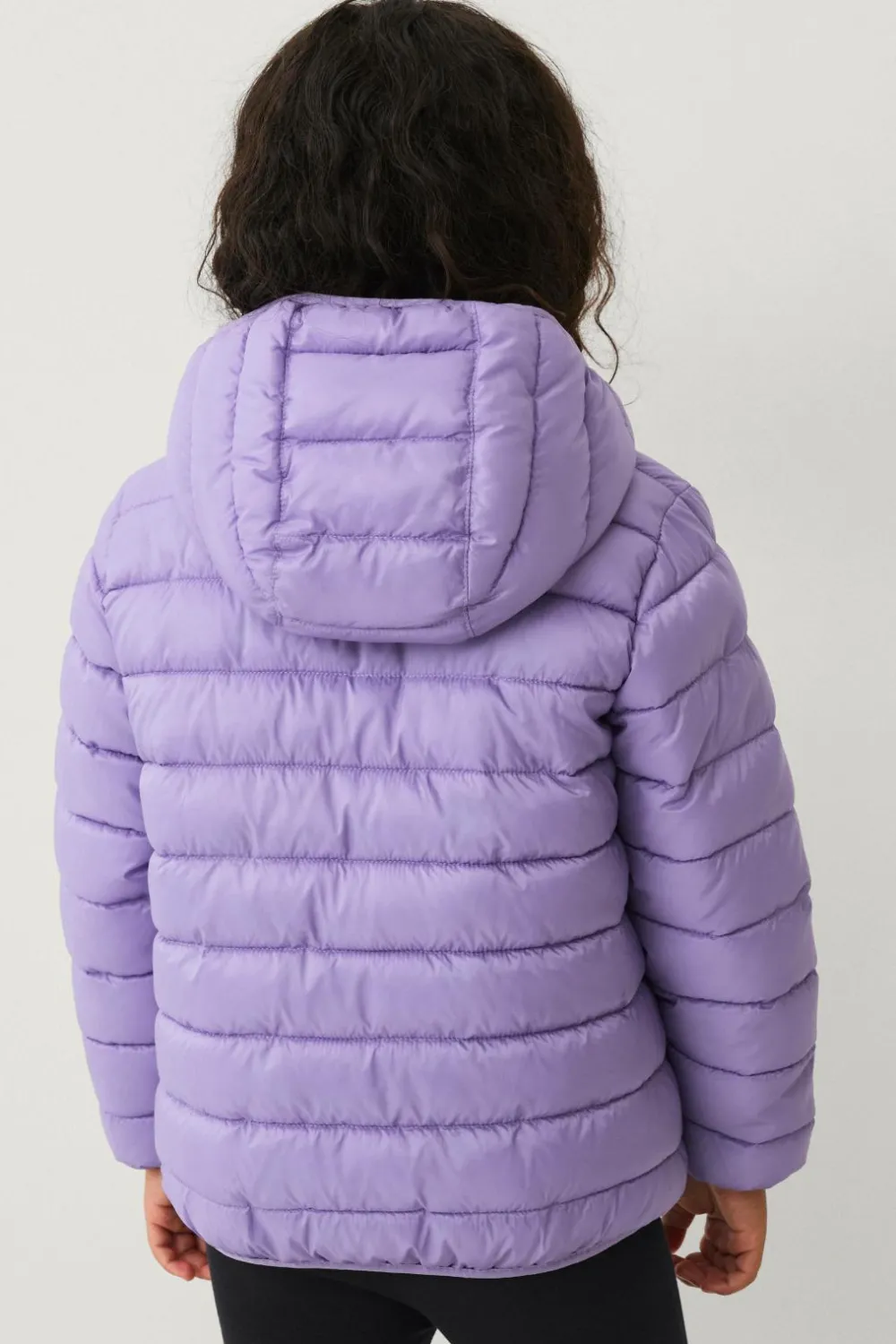 Ellos Overtøj>Collection Letvægtsjakke med hætte kalklila